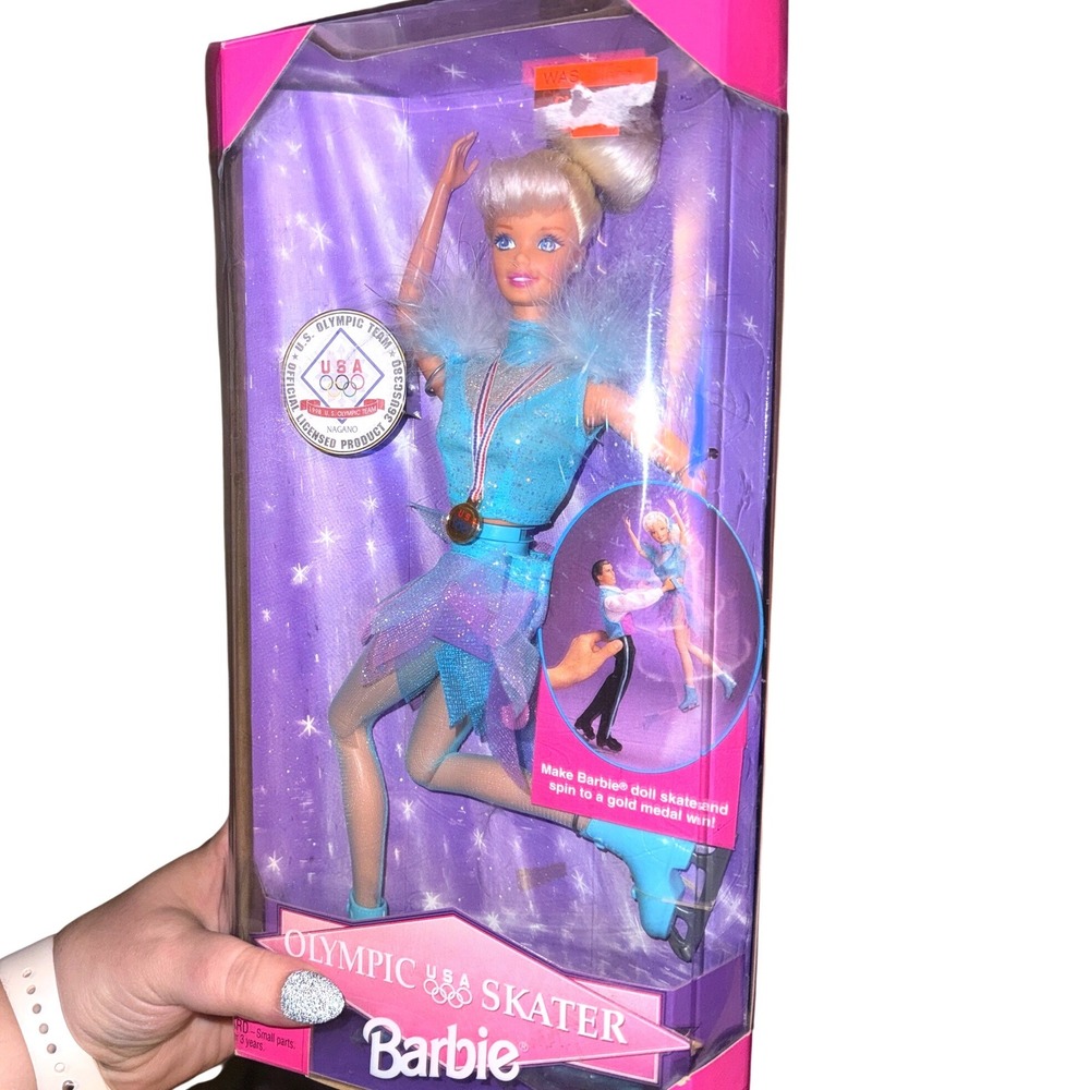 Vintage 1997 Olympic Skater Barbie USA Nagano 1998 Winter Games New In Box 18501